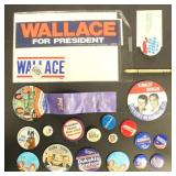US Presidents & Campaign T-Shirts, buttons & ephem