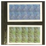 US Stamps #5155, 5700, 5701, 5755 Plate Block Mint