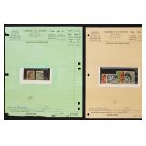 Worldwide Stamps on old Latherow auction pages wit