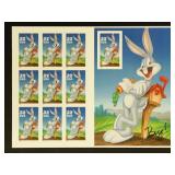 US Stamps #3138 Mint NH Bugs Bunny Imperf Sheet