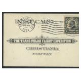 US & Norway Stamps tied on Trans-Polar Flight Expe