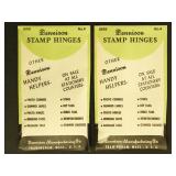 Dennison Hinges 2 packs of 1000, stamp supplies