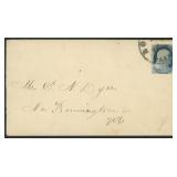 US Stamp #24 tied on Cover with Doporto Certificat