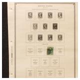 US Stamps 1870s-1990s collection on pages, include