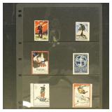 World War I era Poster Stamps & Cinderellas, 6 dif