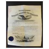 Grover Cleveland (24th Pres.) Signed Document