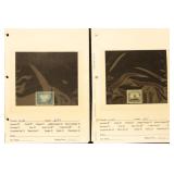 US Stamps on dealer pages with identifications and