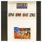 Samoa Imperf Color Stamp Proofs on Printer