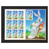 US Stamps #3138 Mint NH VF Bugs Bunny Imperf Souve