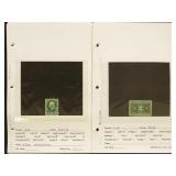 US Back of Book Stamps on dealer pages with identi