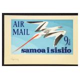 Original Art Essay Samoa Stamps #C1, 1965 unadopte