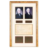 Thomas Jefferson & James Madison Signed Document