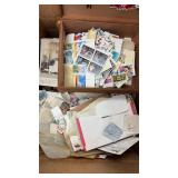 US & Worldwide Stamps accumulation in bankers box,