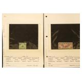 US Airmail Stamps on dealer pages with identificat