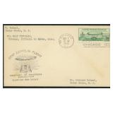 US Stamps #C18 tied on First Day Cover, with Zeppe