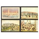 Jamestown Exposition Postcards, 4 different all Us