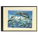 Samoa Stamps #1070 Imperf Proof Sheet with red lin