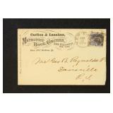 US Advertising Covers small group of 4 19th Centur