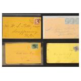 US Postal History 19th Century Group, mostly #11 &