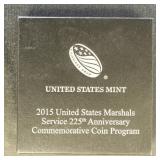 US Coins 2015 US Marshals Commemorative Silver Dol