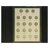 US Coins 1946-1964 Silver Roosevelt Dimes in Album