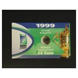 United Kingdom Coins 1999 2L Uncirculated Silver C