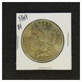 US Coins 1889 Morgan Silver Dollar, AU with beauti