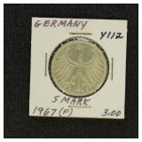 Germany Coins 1967 5 Marks