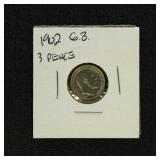 Great Britain Coins 1902 3 Pence