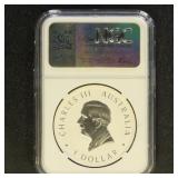 Australia Coins 2024 Silver Kookaburra Graded MS70