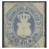 Mecklenburg Stamps #5 Used with faults CV $800