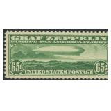 US Stamps #C13 Mint Hinged with small crea CV $180