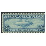 US Stamps #C15 Mint Hinged with hinge thin CV $525