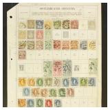 Switzerland Stamps on Album Pages, mostly mint hin