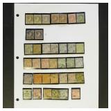 Monaco Stamps Mint and Used on Page