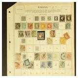 Romania Stamps on Album Pages, mostly used and min