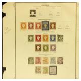 Gambia Stamps Mint Hinged and Used on Album Pages