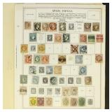 Spain Stamps Mint Hinged & Used collection on page