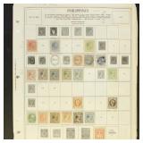 Philippines Stamps on Album Pages, mostly used and
