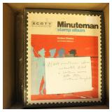 US Stamps in Minuteman Album and on pages, hundred