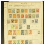 Paraguay Stamps on Album Pages, mostly used and mi