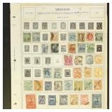 Uruguay Stamps on Album Pages, mostly mint hinged
