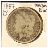 US Coins 1887-O Morgan Silver Dollar, circulated