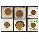 Tokens and Exunomia in 2 x 2s, mostly identified,