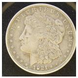 US Coins 1921 Morgan Silver Dollar, circulated