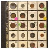 British Empire Coins in 2 x 2s, mostly identified