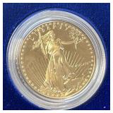 US Coins 1986 1 Ounce Gold Eagle, Proof, in origin
