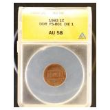 US Coins 1983 Doubled Die Reverse FS801 Die 1 Linc