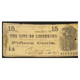 Virginia Obsolete Currency 15 Cents Bank of Lynchb