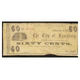 Virginia Obsolete Currency 60 Cents Bank of Lynchb